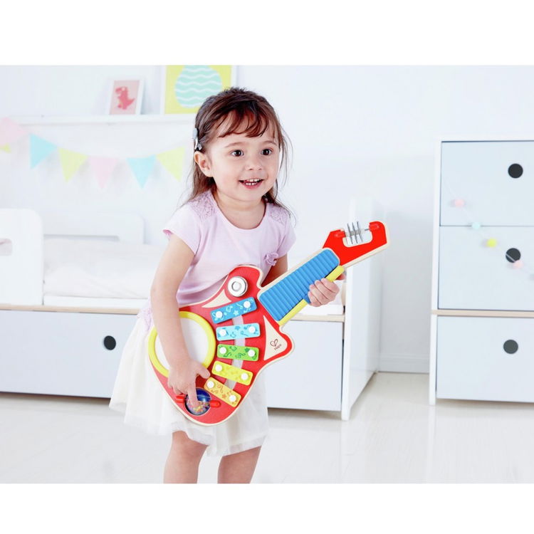 Музикална играчка Китара 6 в 1, Hape