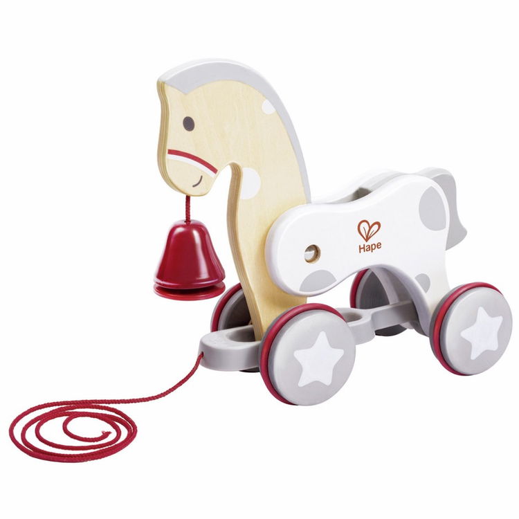 Дървена играчка за дърпане Пони, Hape