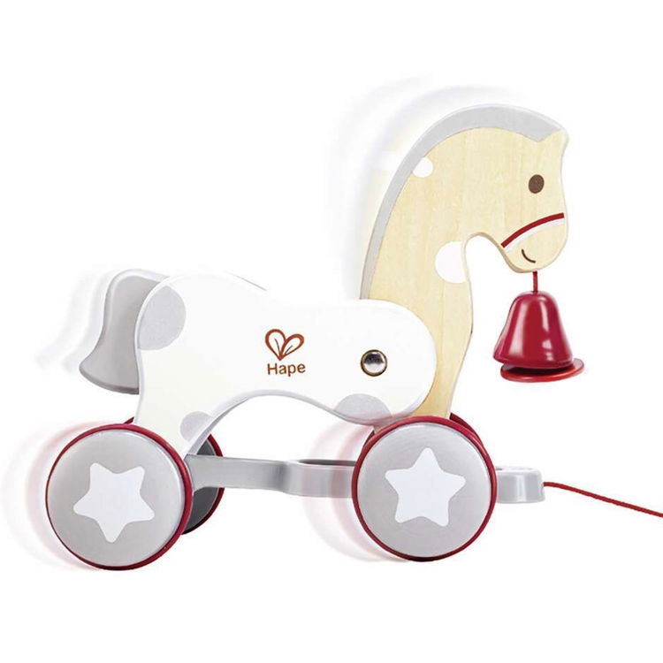 Дървена играчка за дърпане Пони, Hape