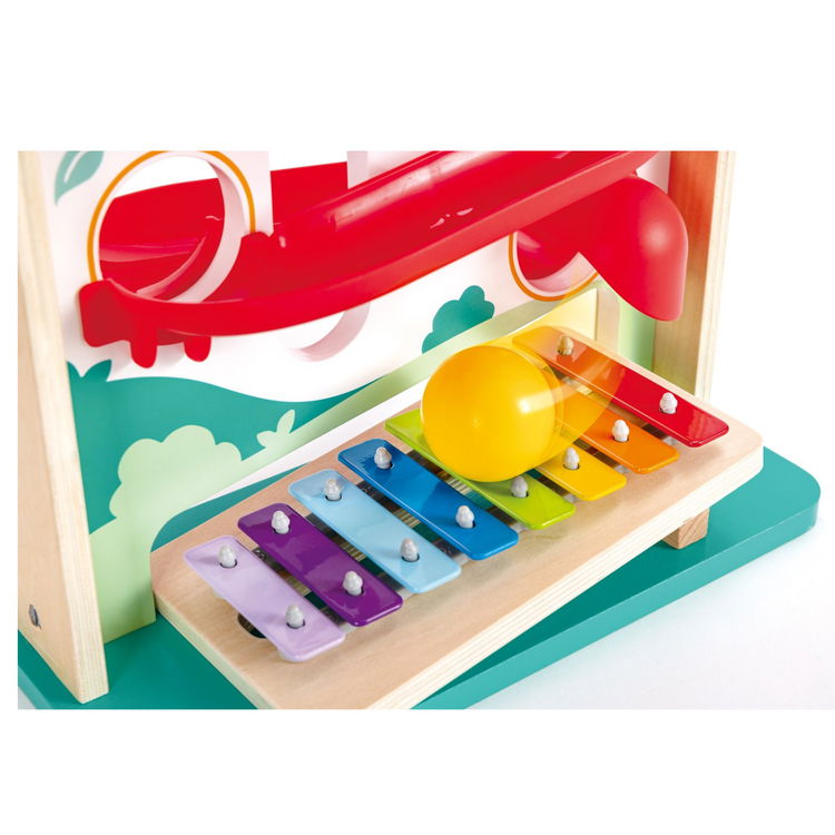 Дървена музикална писта с топчета и ксилифон, Hape