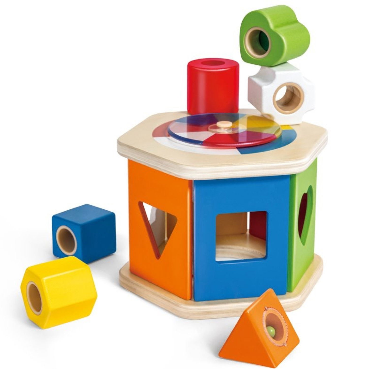 Дървен цветен сортер, Hape