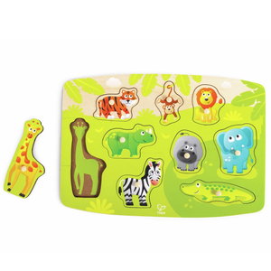 Дървен пъзел с дръжки Джунгла, Hape