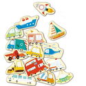 Дървени магнитни фигури Превозни средства, Hape