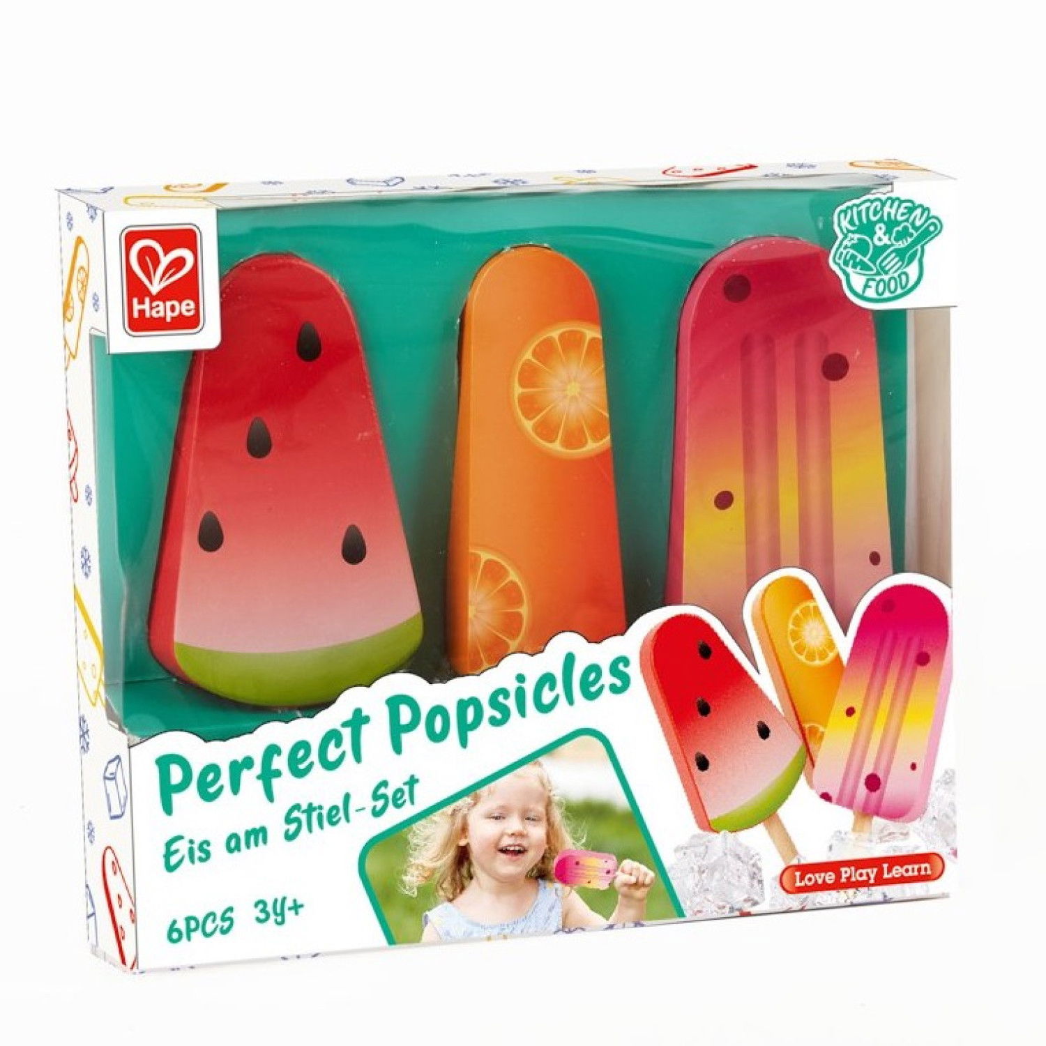 Дървен комплект Сладоледи, Hape