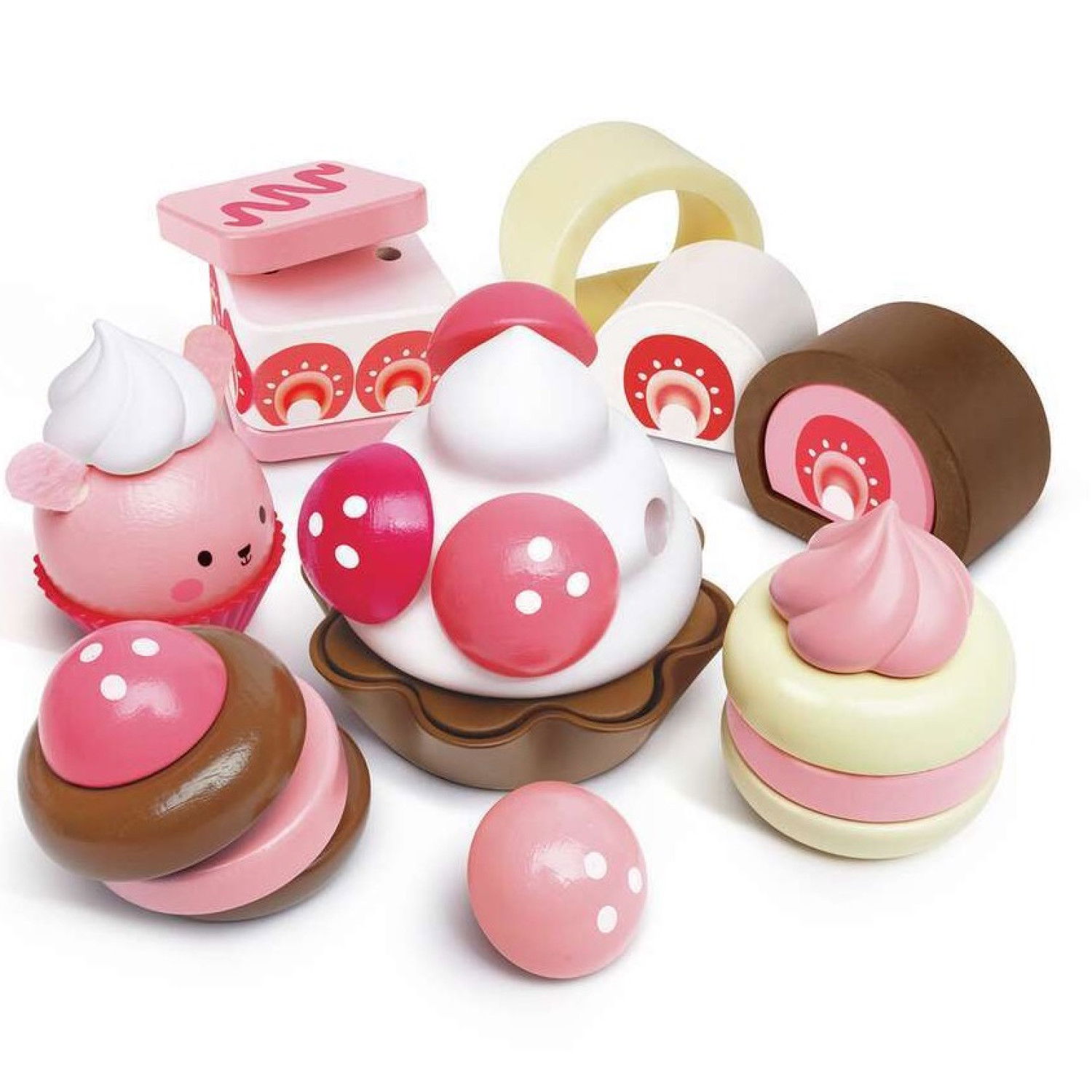 Дървен комплект Ягодов десерт, Hape