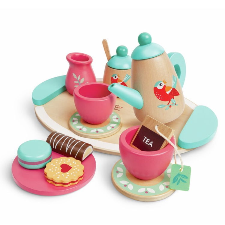 Дървен комплект за игра Време за чай, Hape