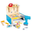 Дървена работна маса с инструменти, 51 части, Hape