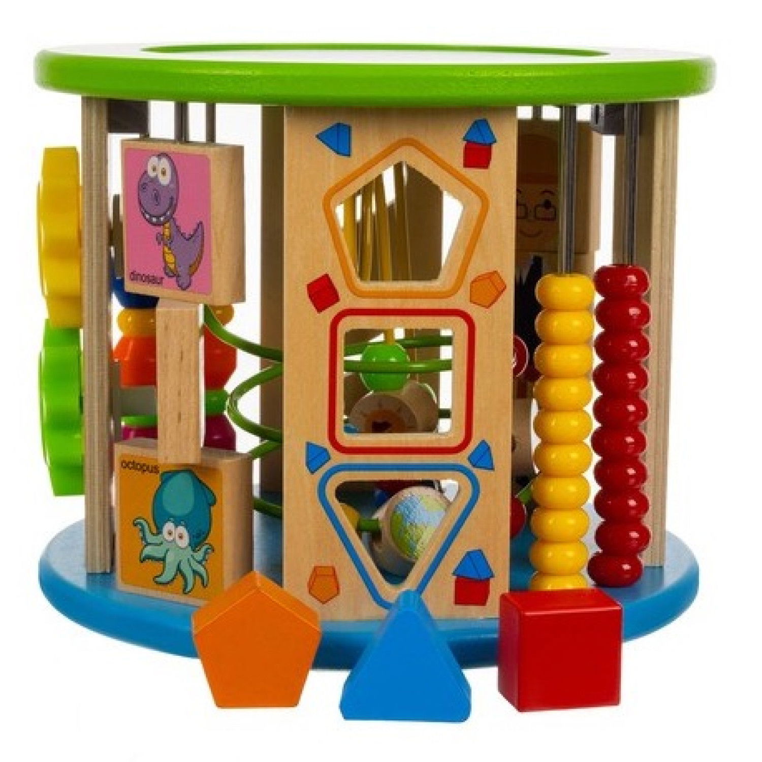 Дървена образователна играчка 11 в 1