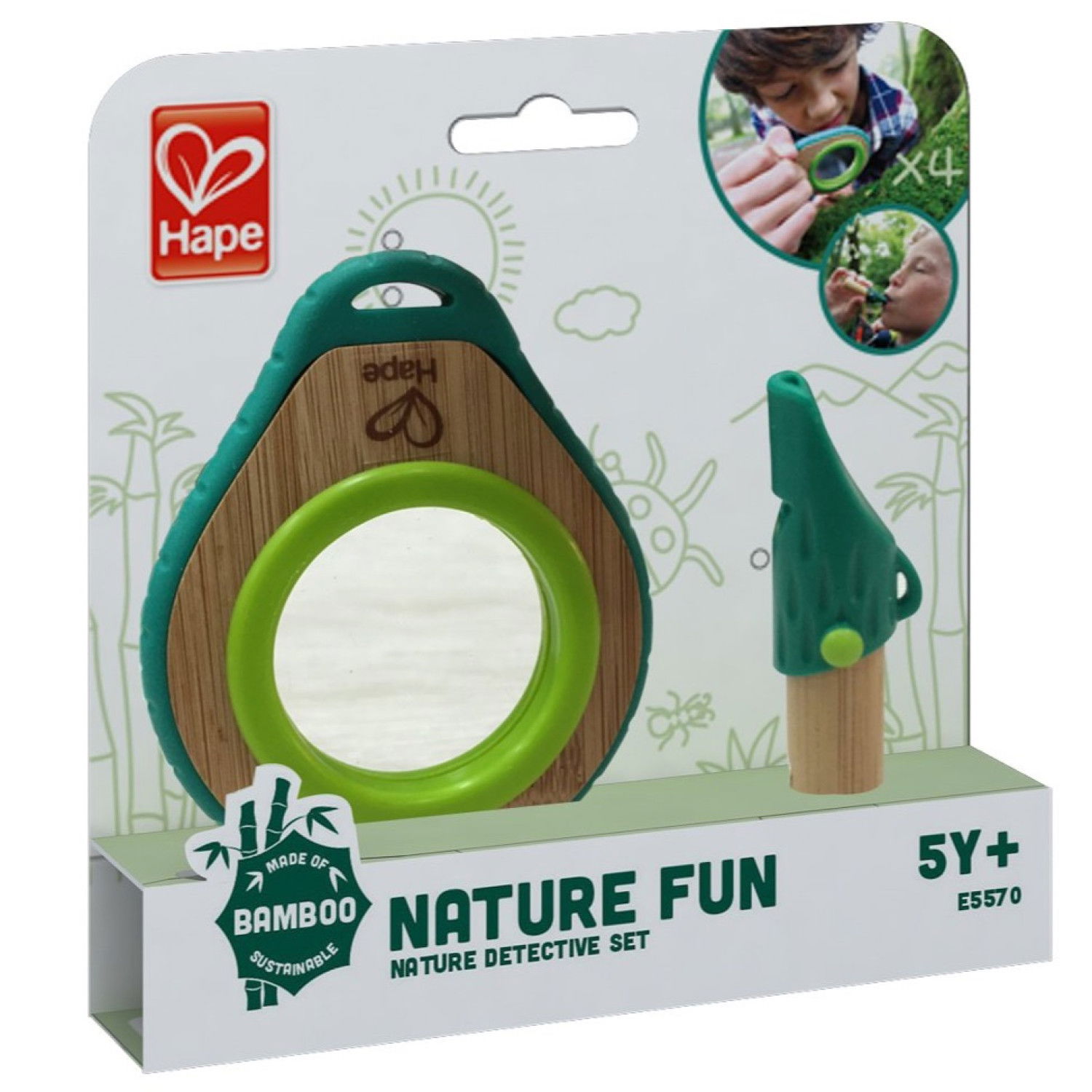 Дървен комплект Детектив на природата, Hape