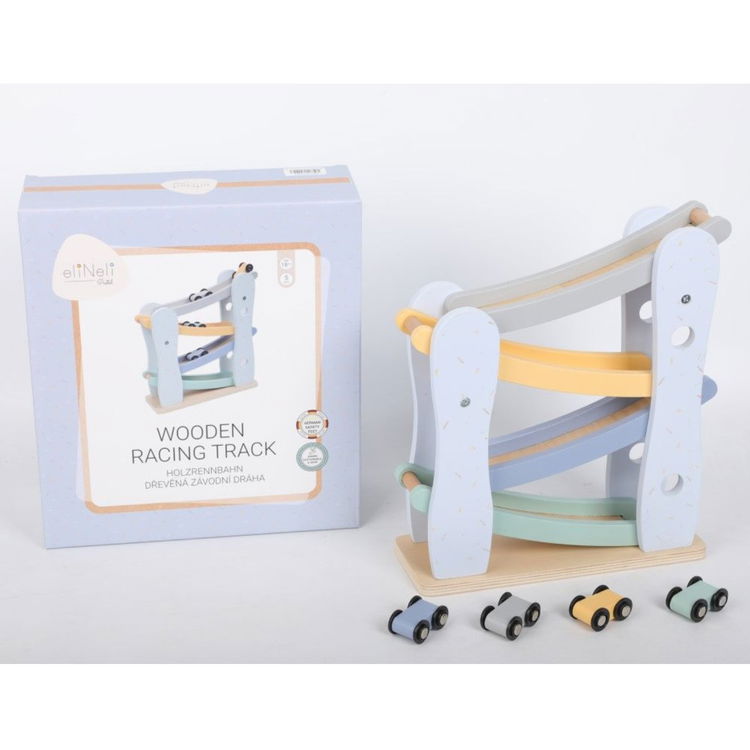 Дървена писта Роли с 4 коли