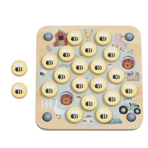 Дървена мемори игра 10 в 1 Пчелички