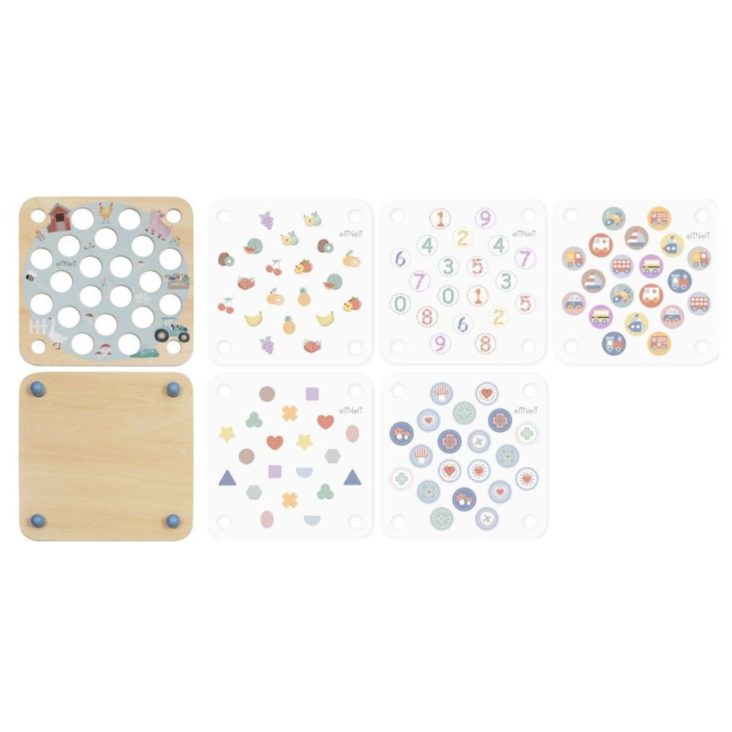 Дървена мемори игра 10 в 1 Пчелички