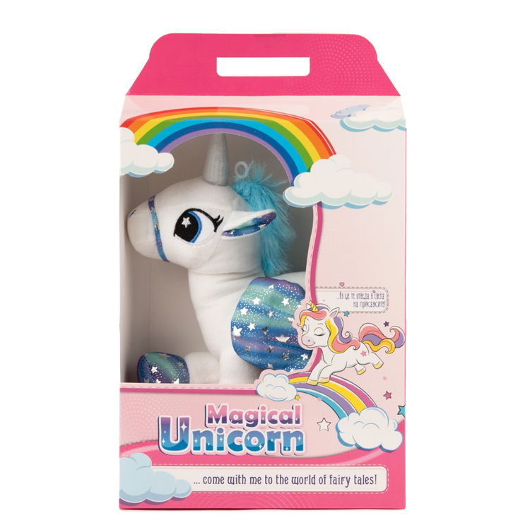 Плюшен еднорог с крила