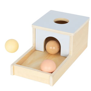 Дървена кутия с топчета Пастел