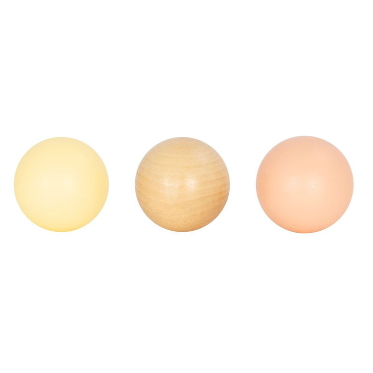 Дървена кутия с топчета Пастел