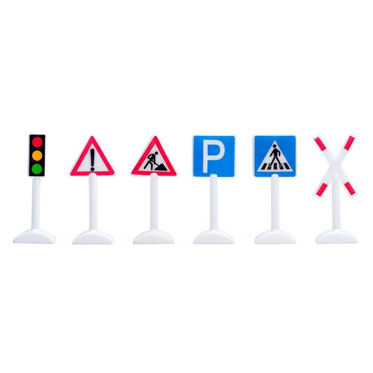 Дървен влак с релси, с пързалка и кран