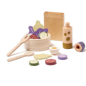 Дървен комплект Салата в купа