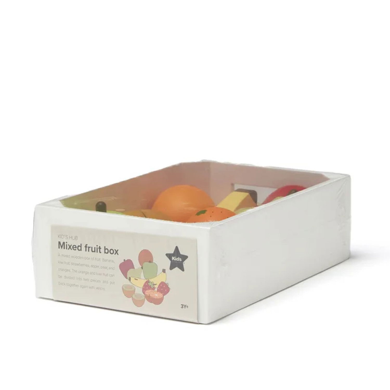 Дървени плодове за рязане в щайга