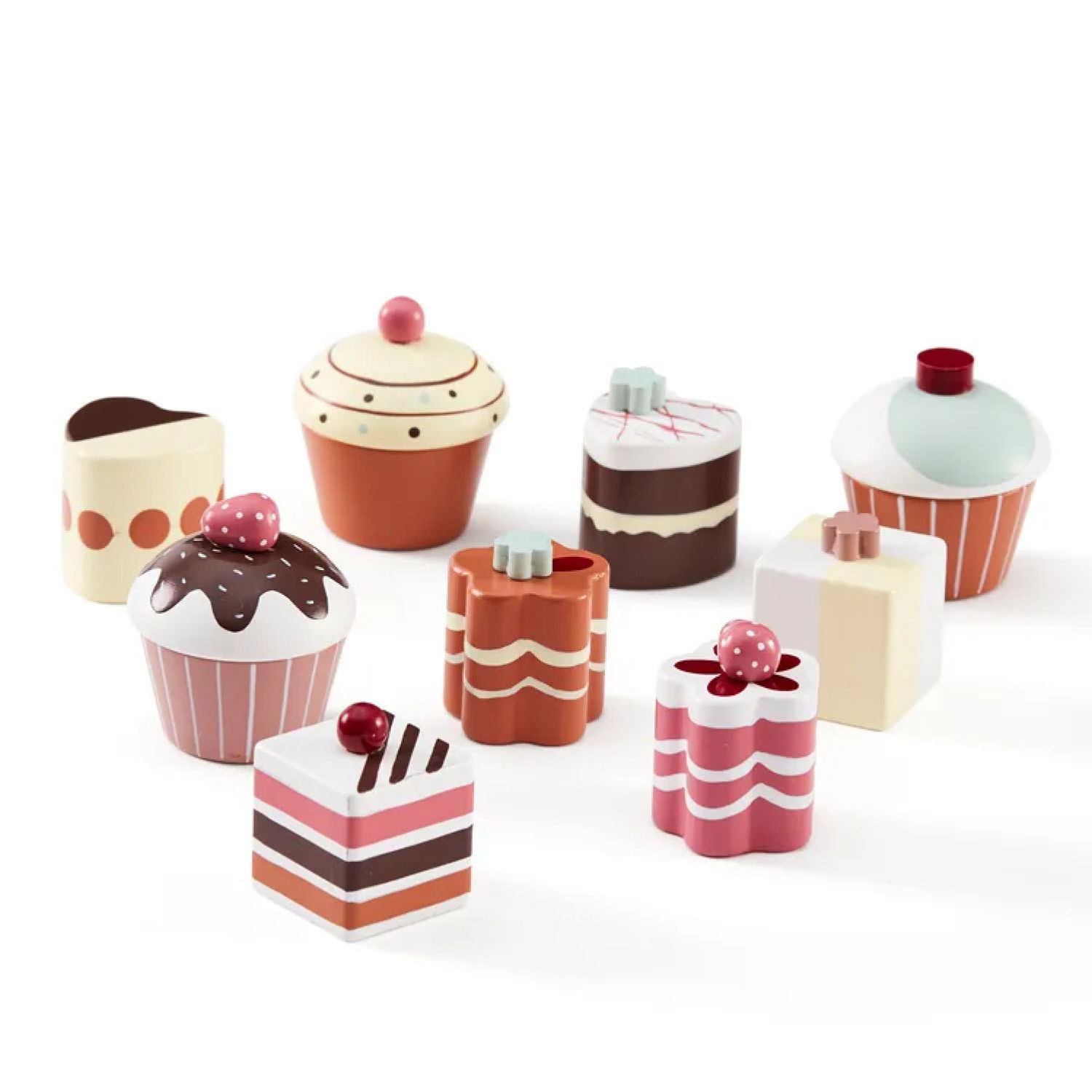 Комплект дървени сладкиши