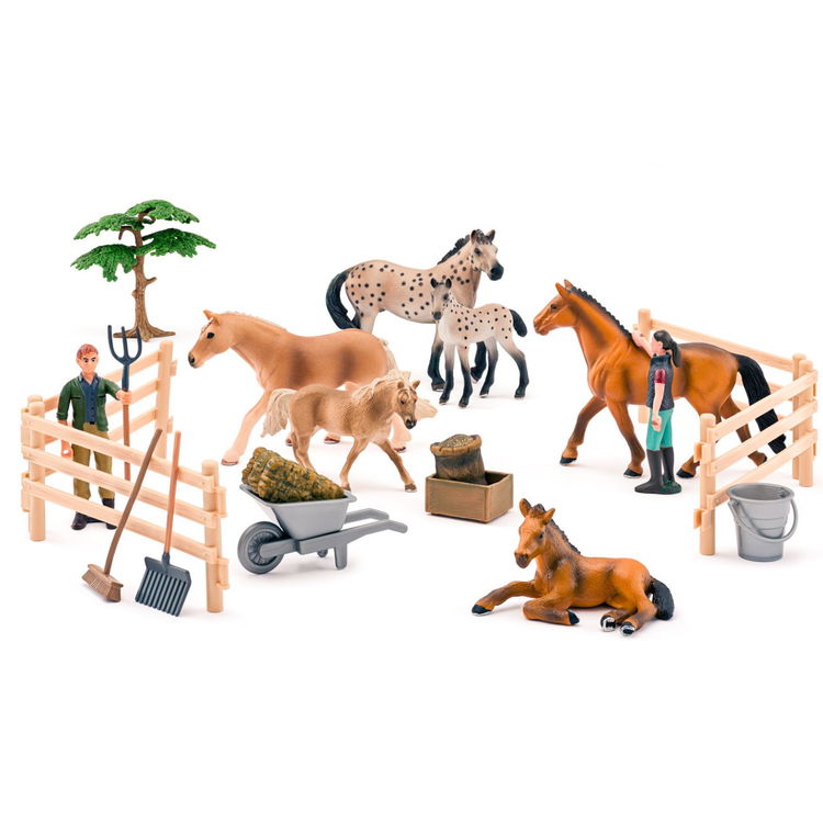 Конеферма с кончета и аксесоари, 25 части