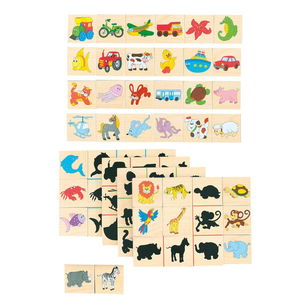 Дървена игра - пъзел Намери сянката