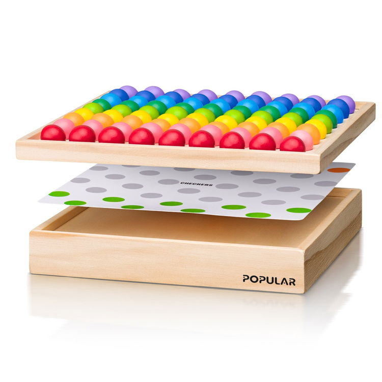 Комплект от класически игри с дървени топчета