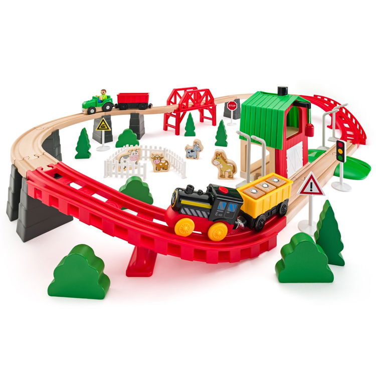 Комплект влакче с аксесоари Фермата, 60 части