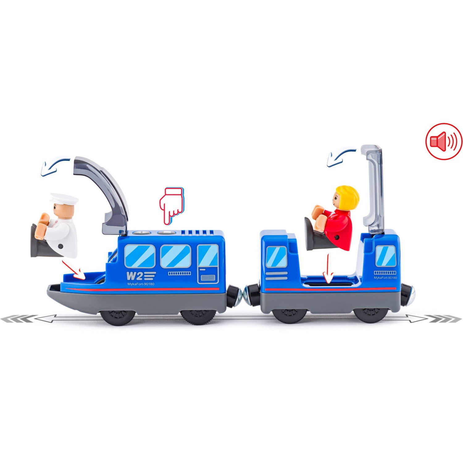 Локомотив с вагонче на батерия