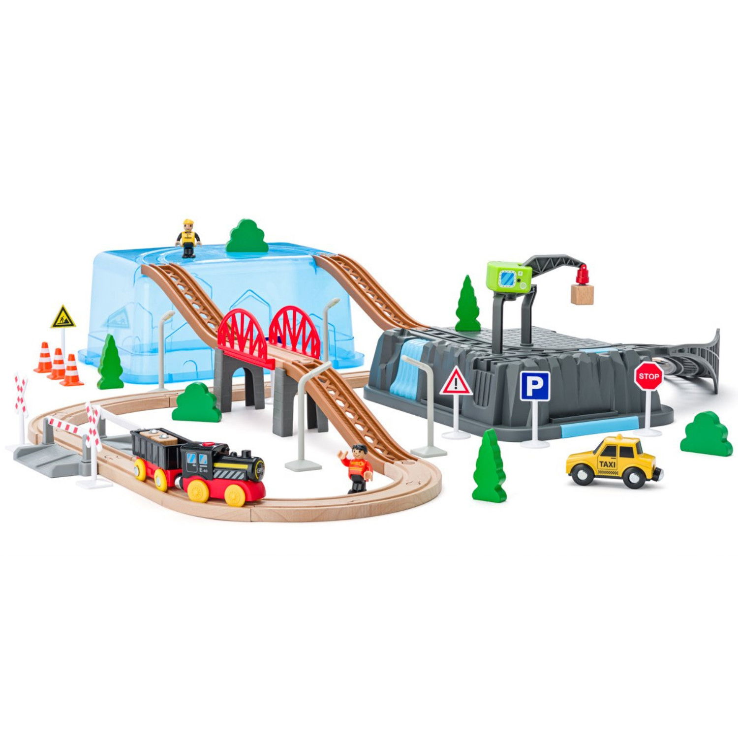 Комплект електрическо влакче с аксесоари Миньори, 63 части