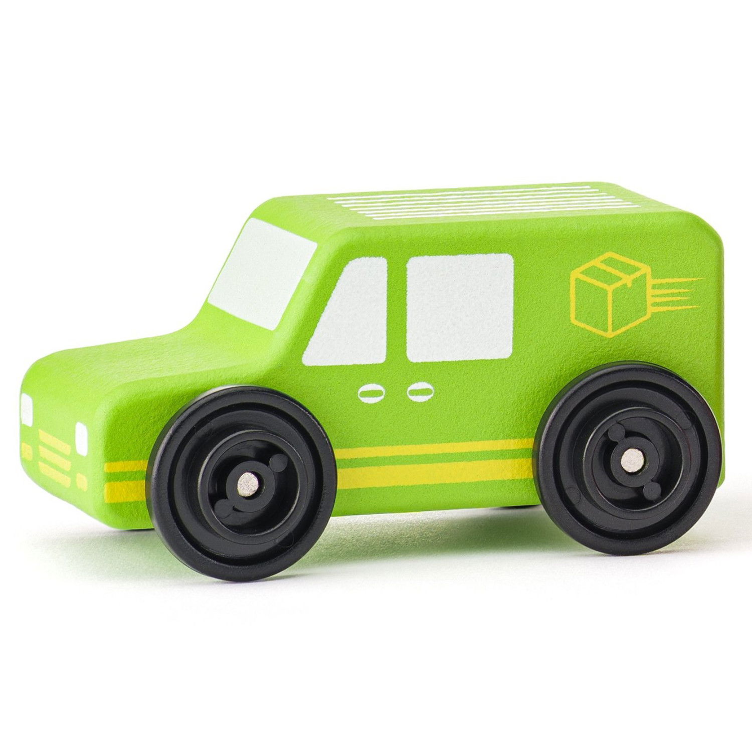 Комплект дървени коли Професионалист, 6 части