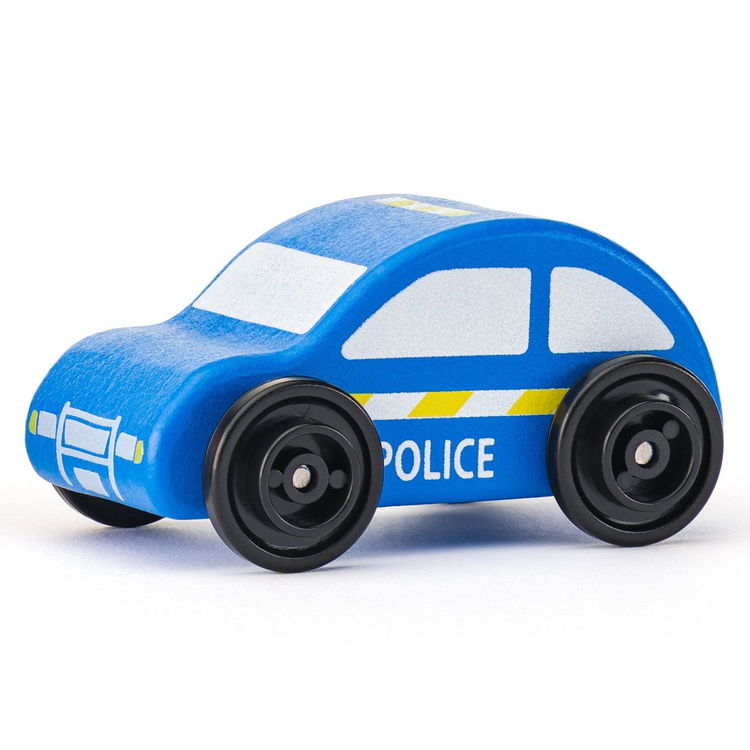 Комплект дървени коли Професионалист, 6 части