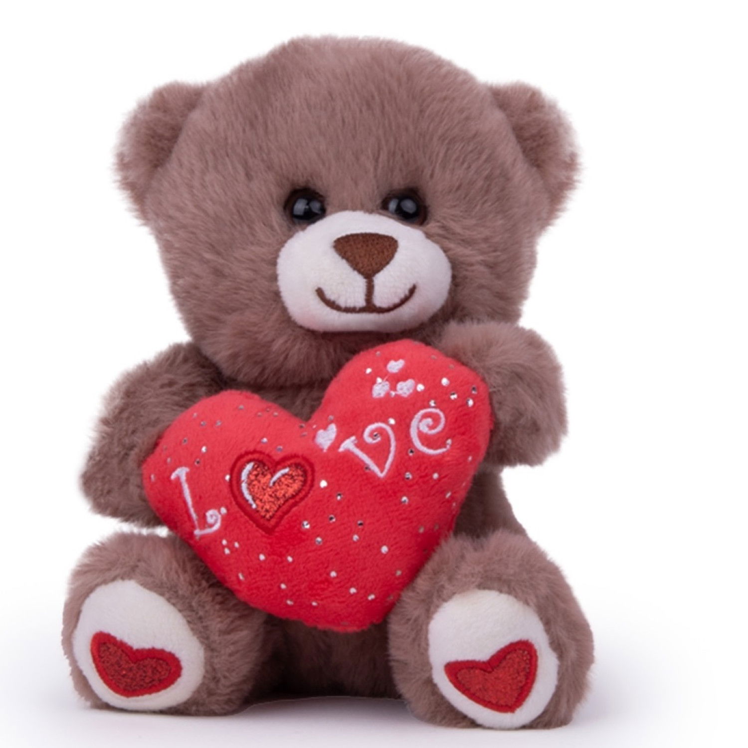 Плюшено мече със сърце
