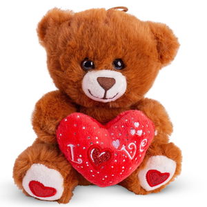 Плюшено мече със сърце