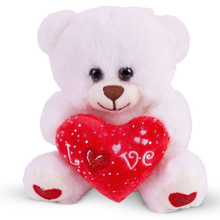 Плюшено мече със сърце