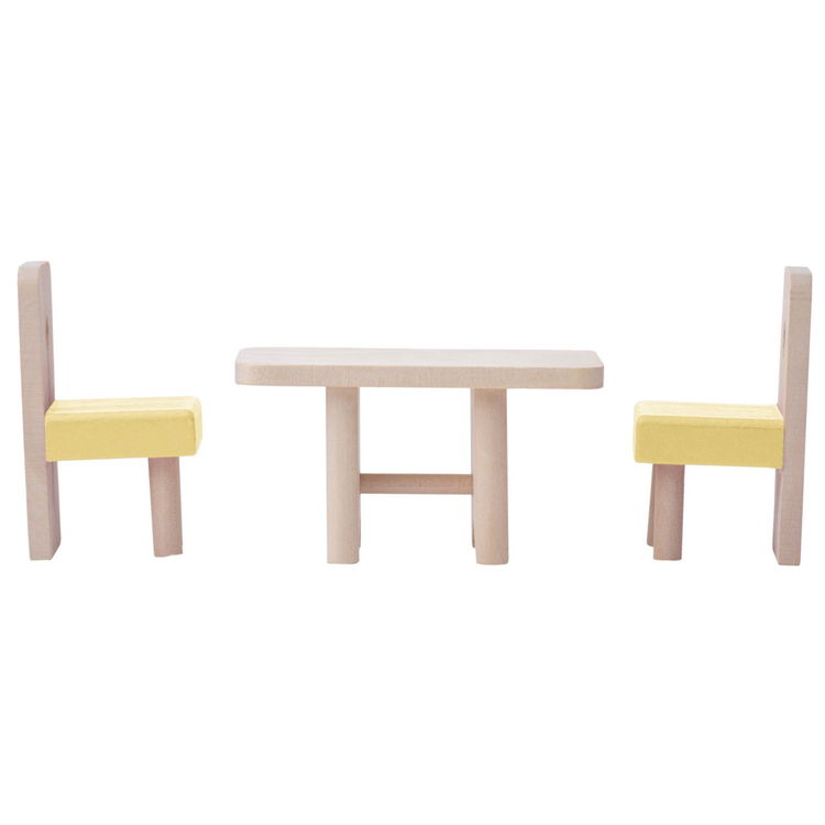 Дървена къща за кукли с аксесоари