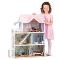 Дървена къща за кукли с обзавеждане Моли