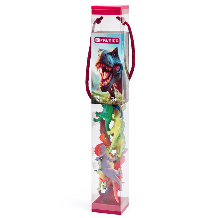 Комплект фигурки в туба Динозаври, 12 броя