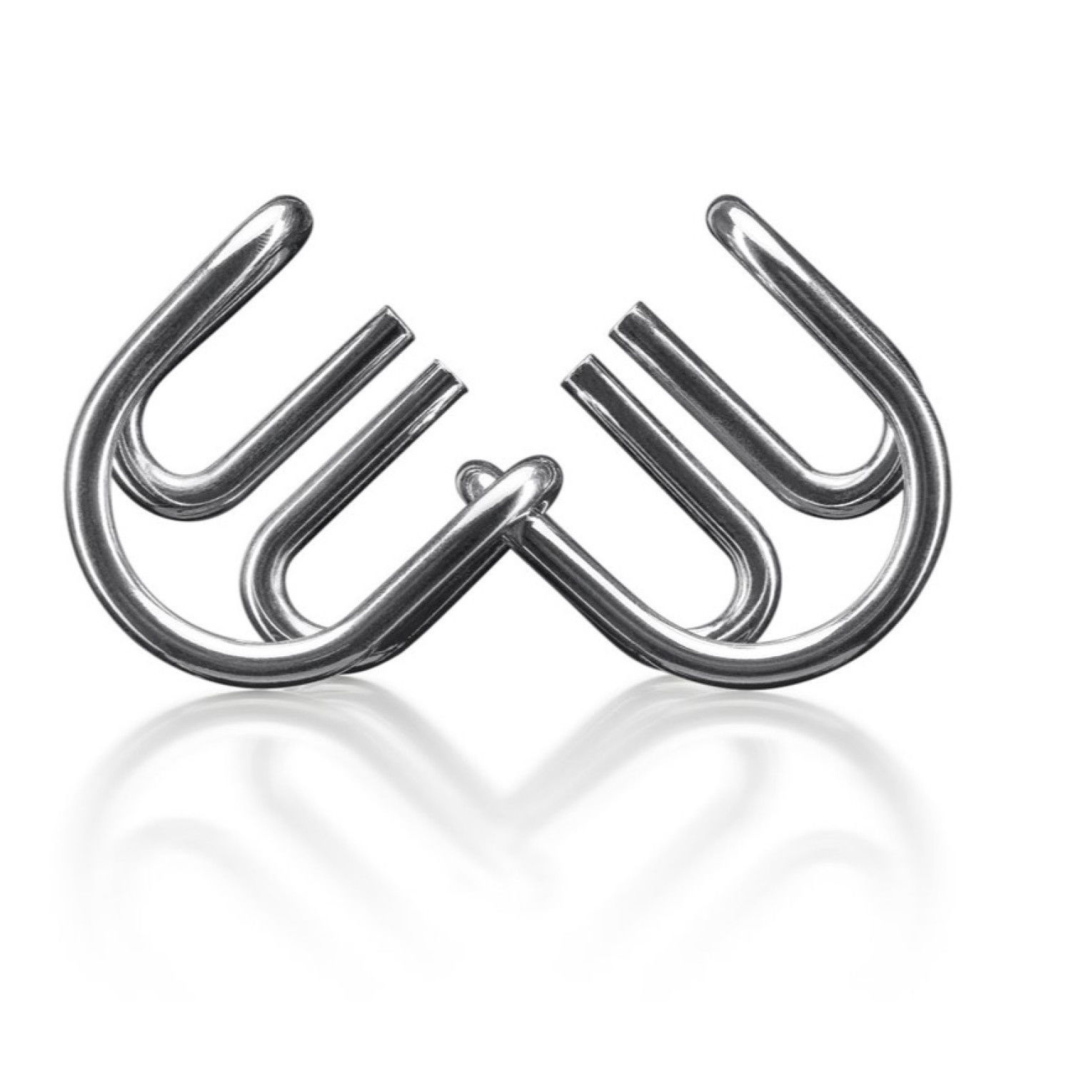 Комплект дървени и метални пъзели-главоблъсканици, 6 броя