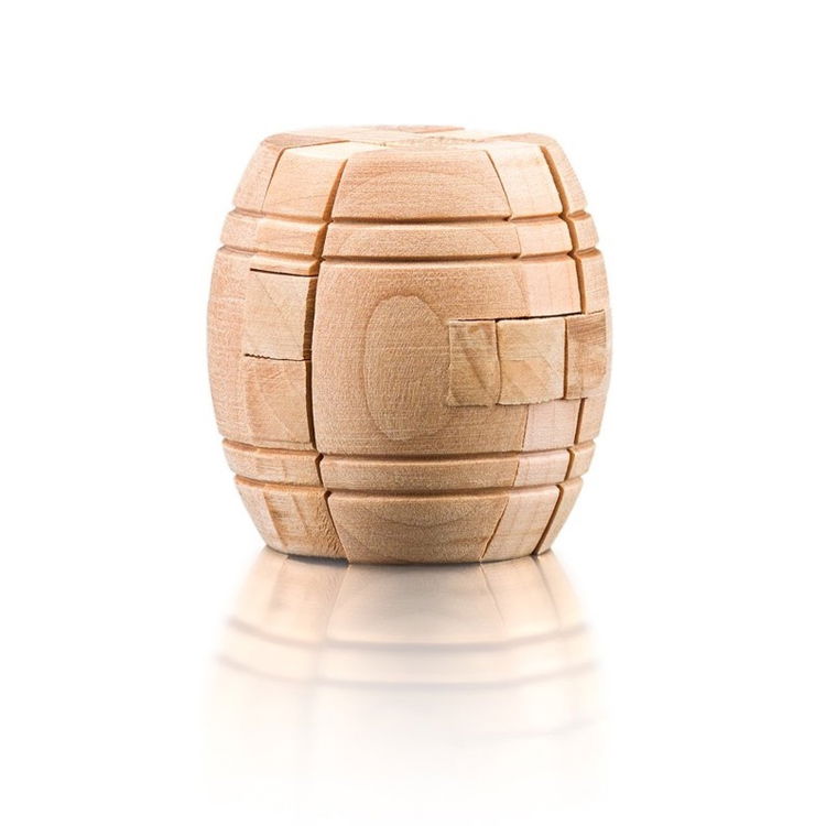 Комплект дървени и метални пъзели-главоблъсканици, 6 броя