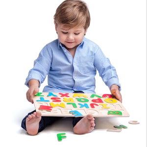 Дървен пъзел Английската азбука