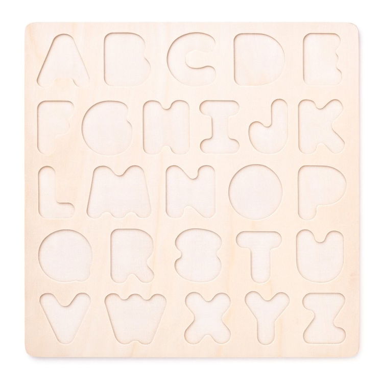 Дървен пъзел Английската азбука - главни букви