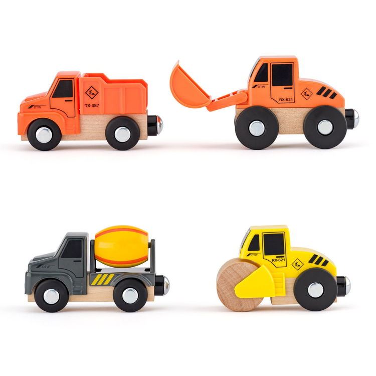 Комплект работни коли за влакови релси