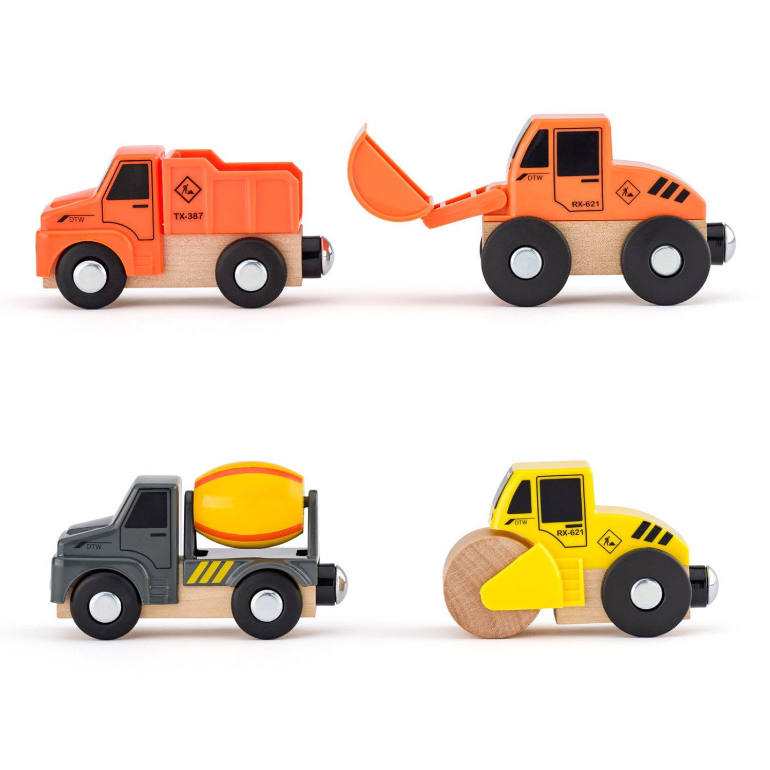 Комплект работни коли за влакови релси