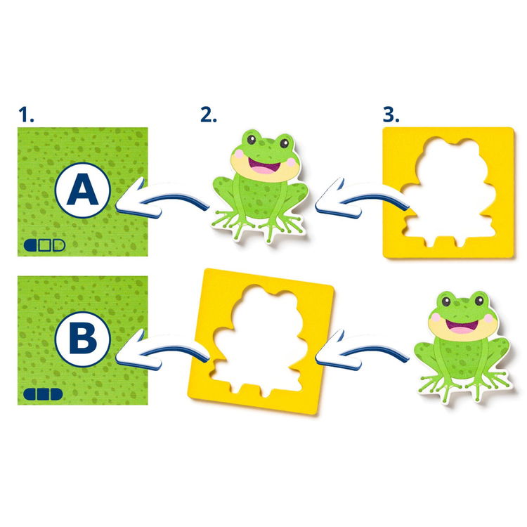 Дървен пъзел Животни