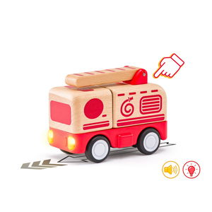 Дървена пожарна със звук и светлина