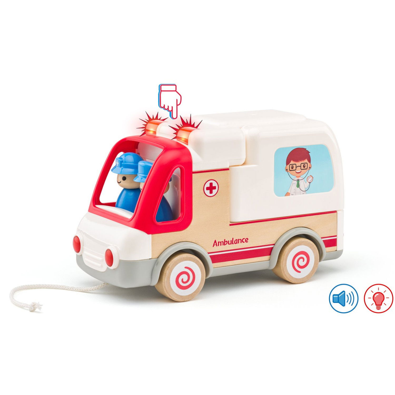 Линейка със звук и светлина