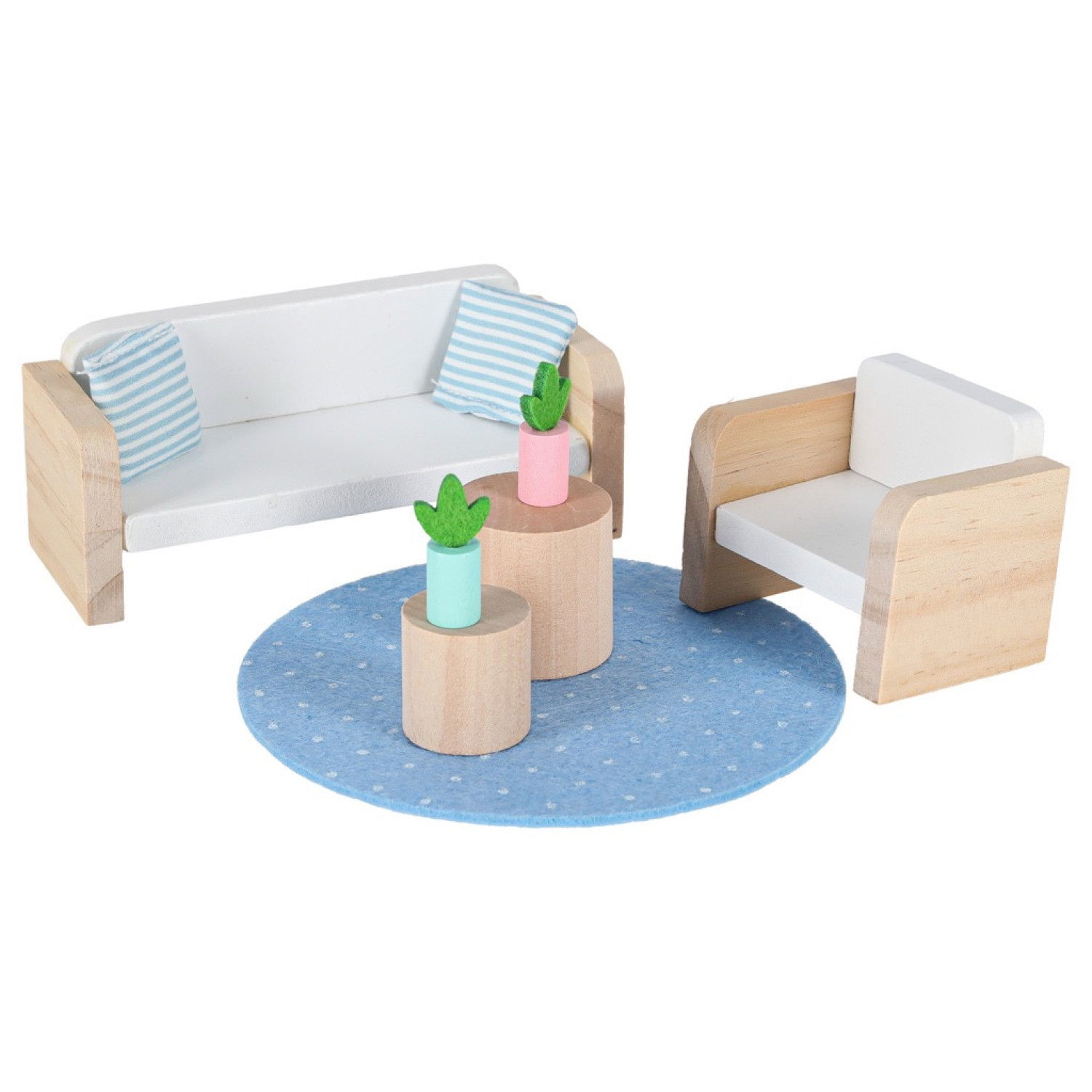 Къща за кукли в куфарче с аксесоари