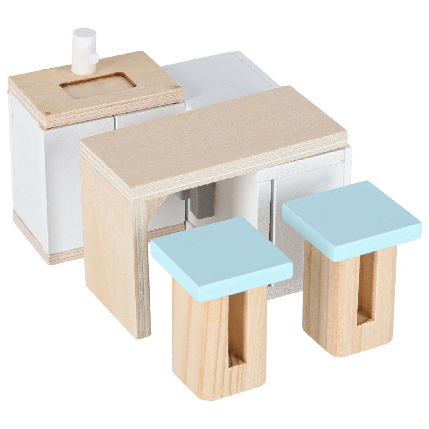 Къща за кукли в куфарче с аксесоари