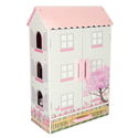 Дървена къща за кукли с чекмедже и аксесоари
