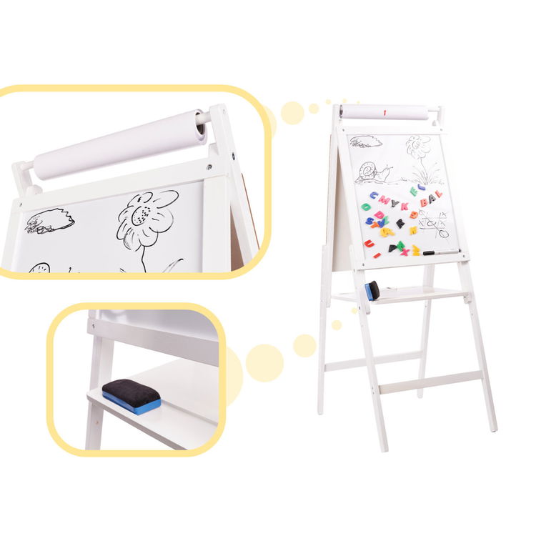 Двустранна магнитна дъска с аксесоари